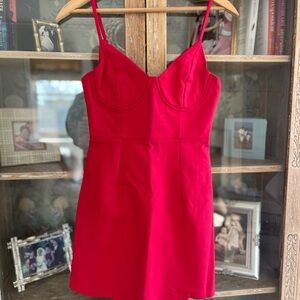 Princess Polly Red Spaghetti-Strap Mini Dress
